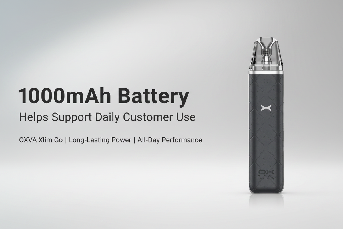1000mAh Battery Helps Support Daily Customer Use