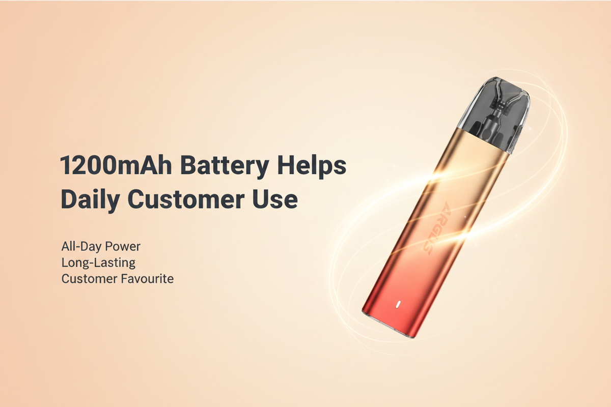 1200mAh Battery Helps Daily Customer Use