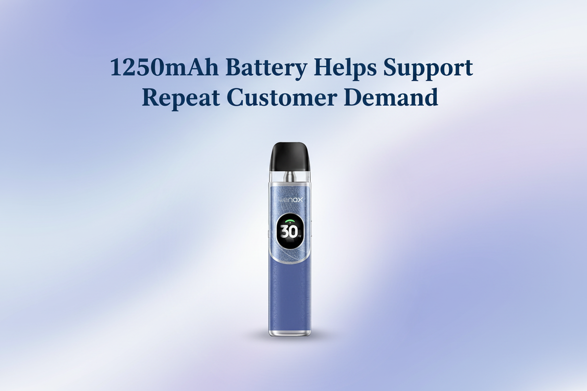 1250mAh Battery Helps Support Repeat Customer Demand