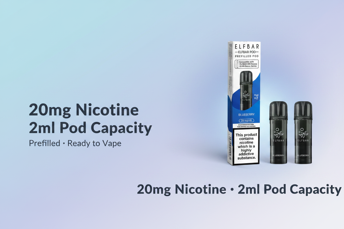20mg Nicotine with 2ml Pod Capacity