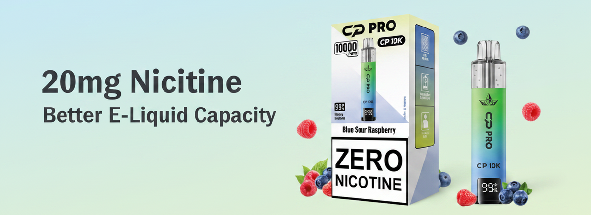 20mg Nicotine with Better E-Liquid Capacity