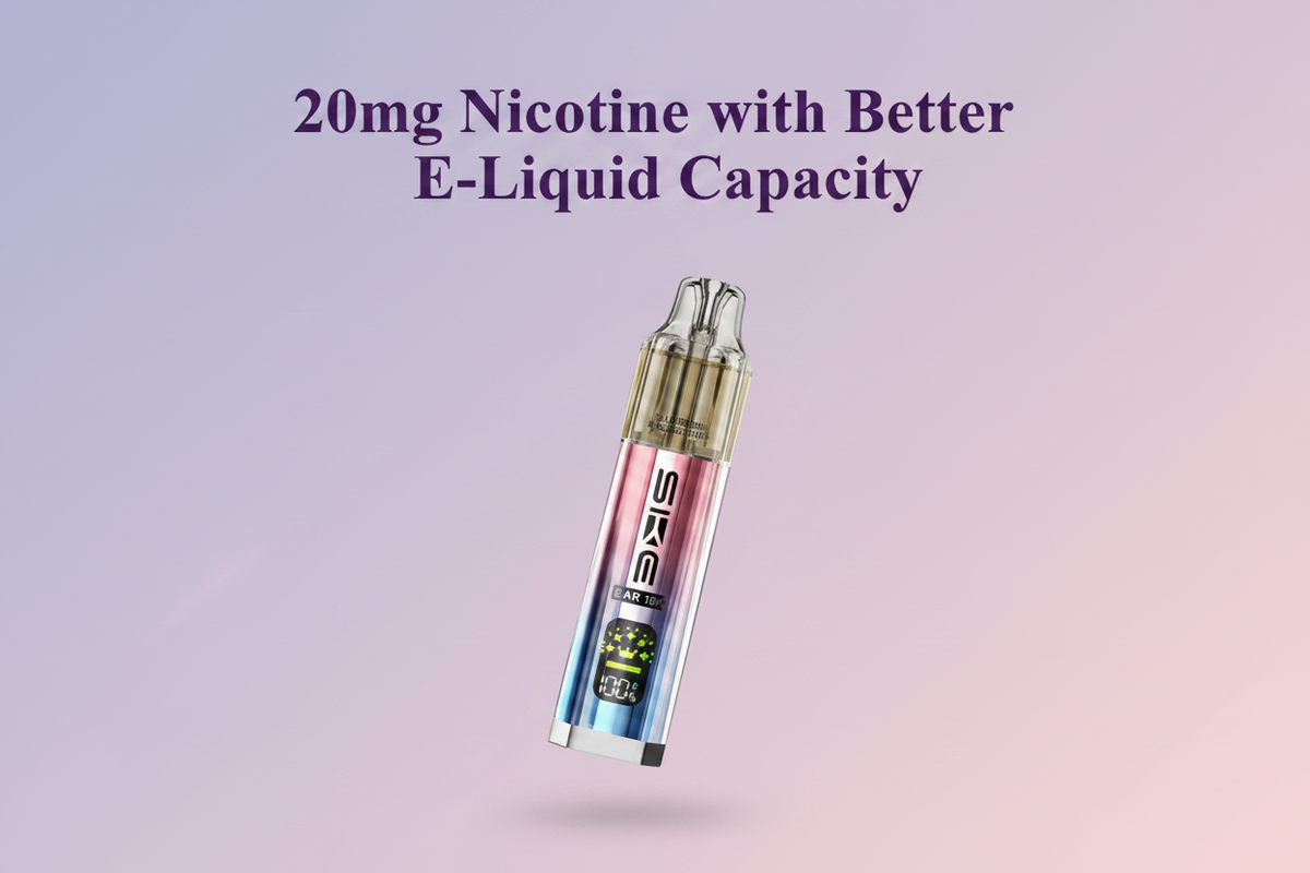 20mg Nicotine with Better E-Liquid Capacity