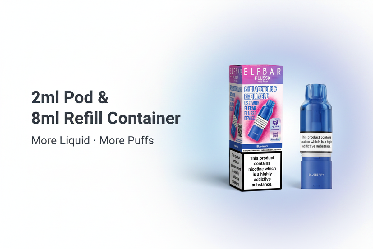 2ml Pod and 8ml Refill Container