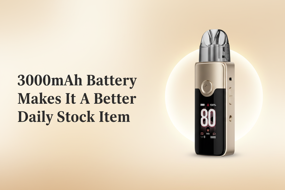 3000mAh Battery Makes It A Better Daily Stock Item