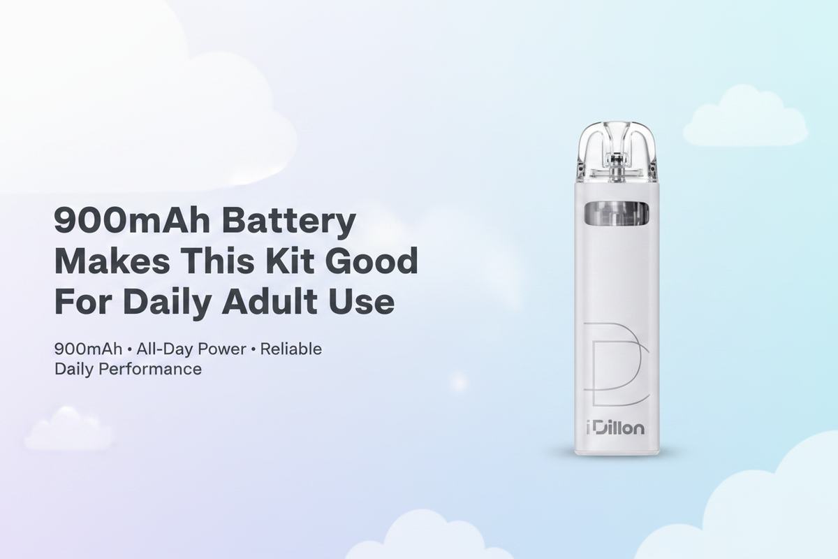 900mAh Battery Makes This Kit Good For Daily Adult Use