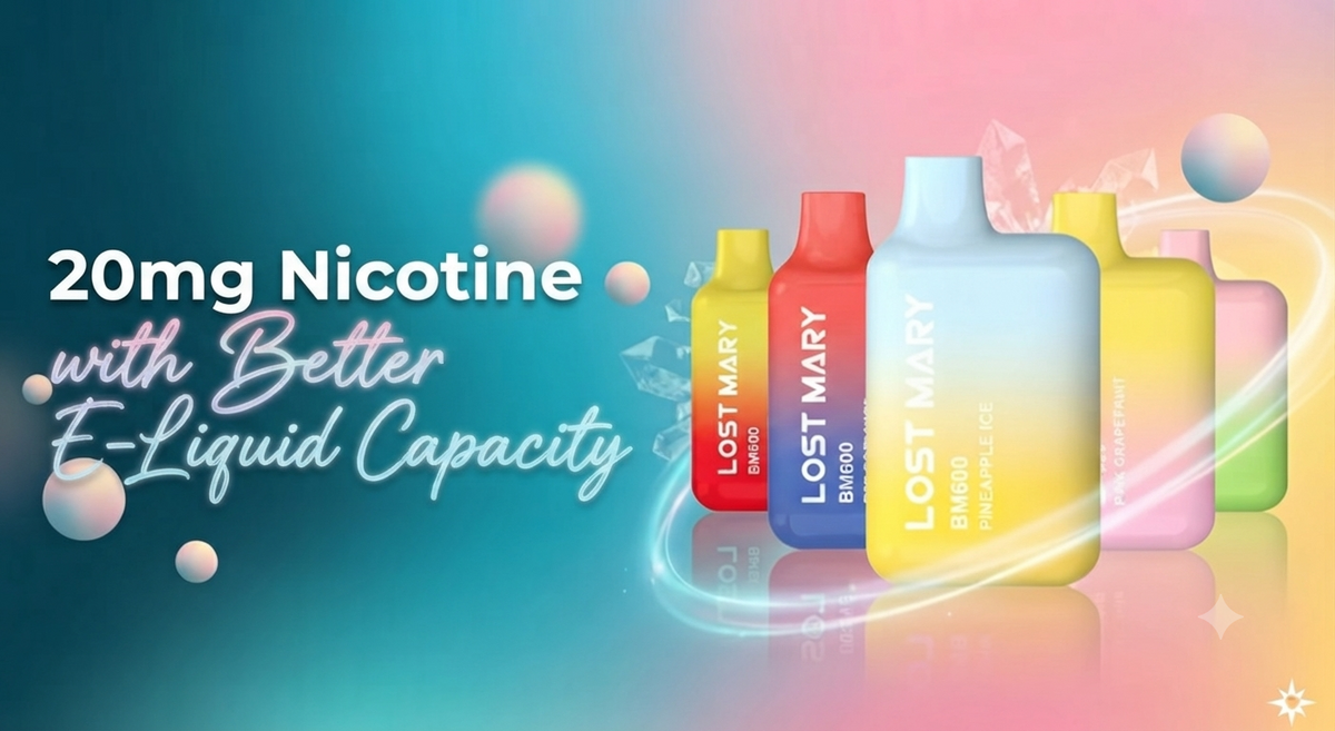 20mg Nicotine with Better E-Liquid Capacity
