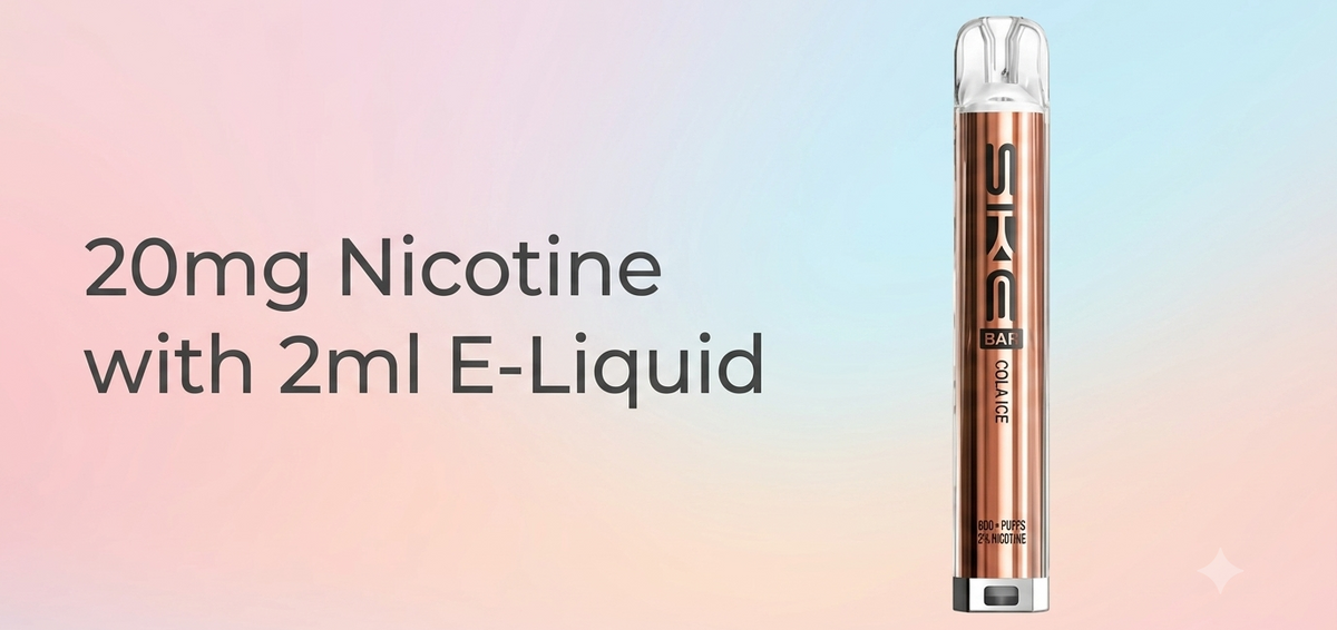20mg Nicotine with 2ml E-Liquid