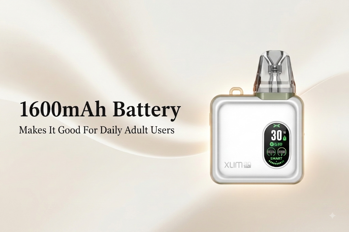 1600mAh Battery Makes It Good for Daily Adult Users