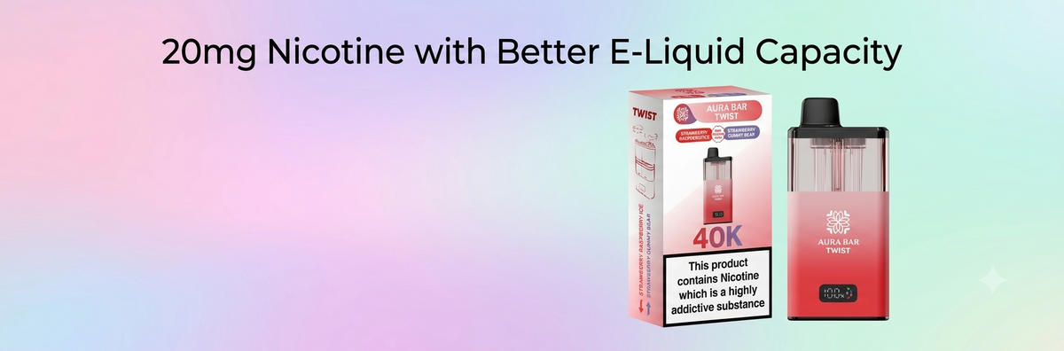 20mg Nicotine with Better E-Liquid Capacity