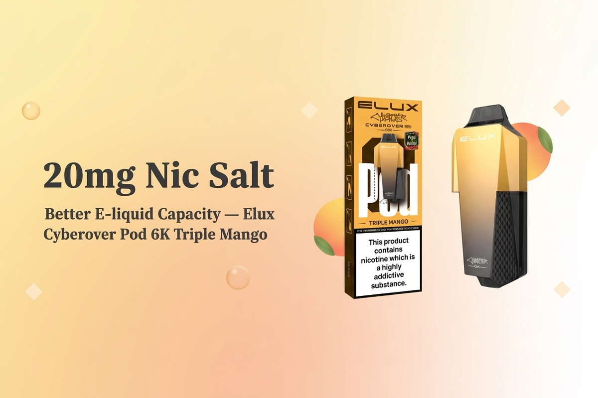 20mg Nic Salt with Better E-liquid Capacity