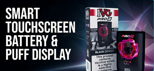 Smart Touchscreen Battery & Puff Display