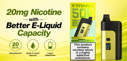 20mg Nicotine with Better E-Liquid Capacity
