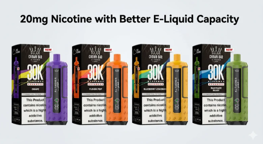 20mg Nicotine with Better E-Liquid Capacity