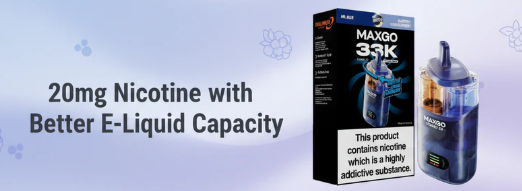20mg Nicotine with Better E-Liquid Capacity