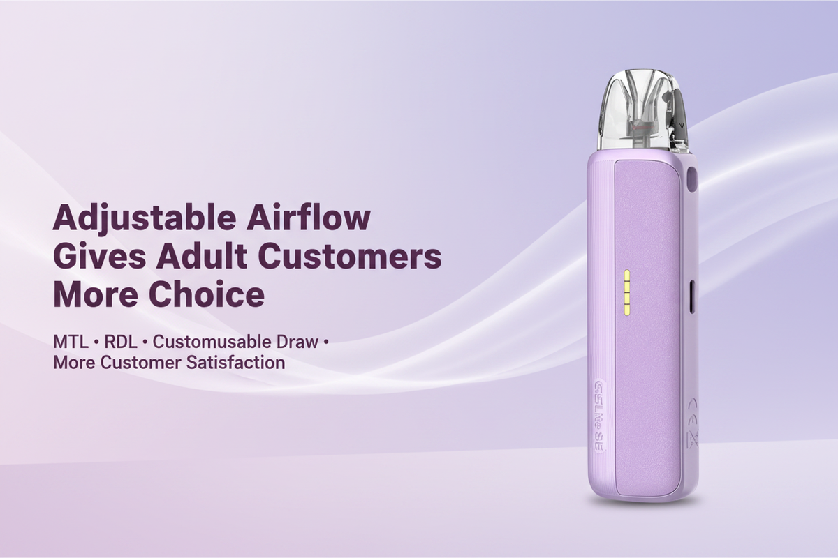 Adjustable Airflow Gives Adult Customers More Choice