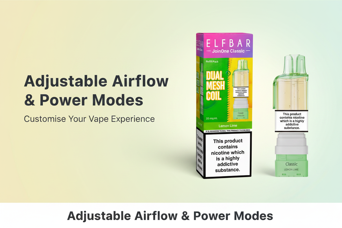 Adjustable Airflow and Power Modes