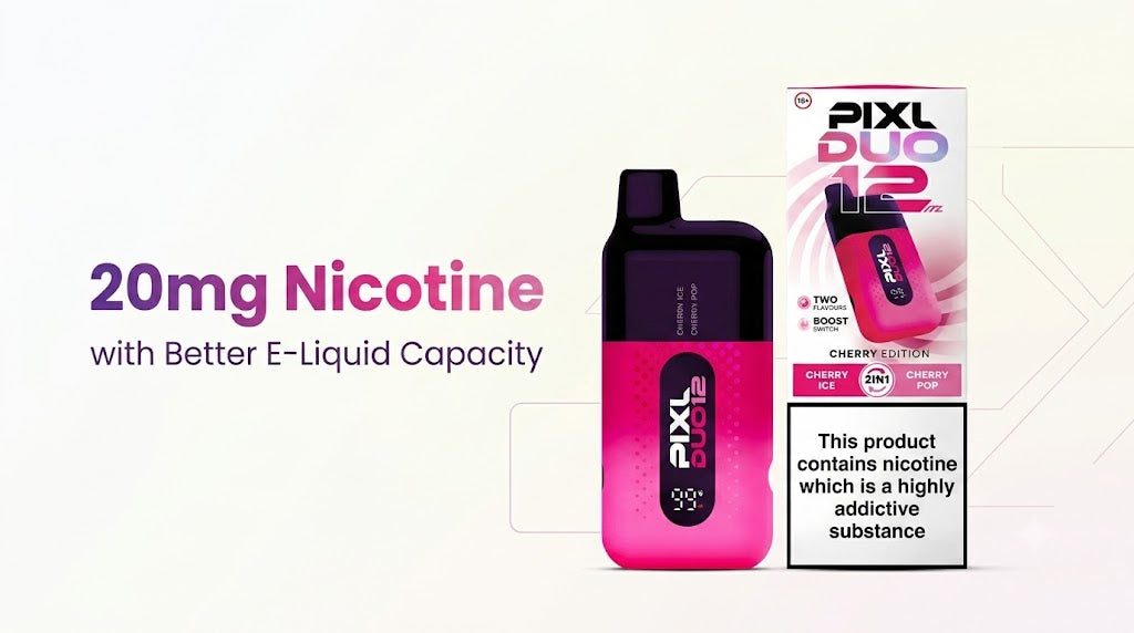 20mg Nicotine with Better E-Liquid Capacity