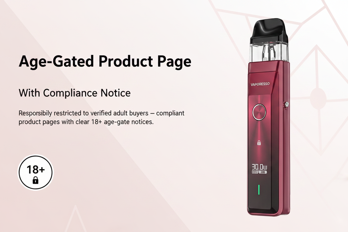 Age-Gated Product Page With Compliance Notice