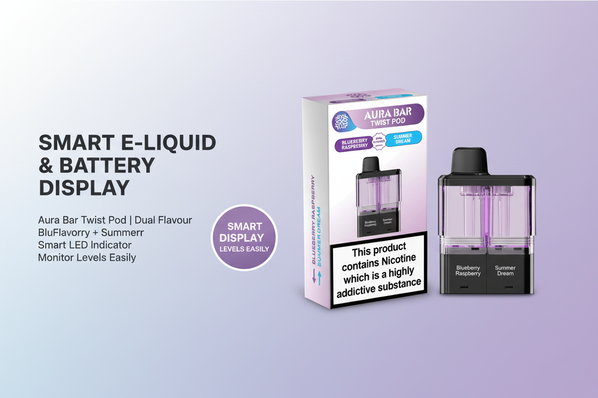 Smart E-liquid & Battery Display