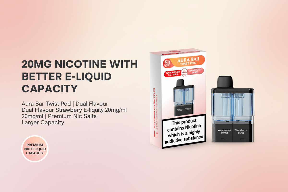 20mg Nicotine with Better E-Liquid Capacity