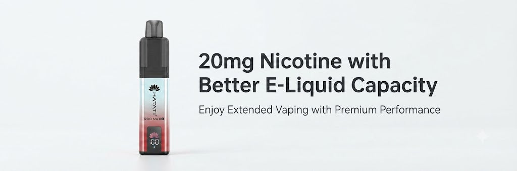 20mg Nicotine with Better E-Liquid Capacity