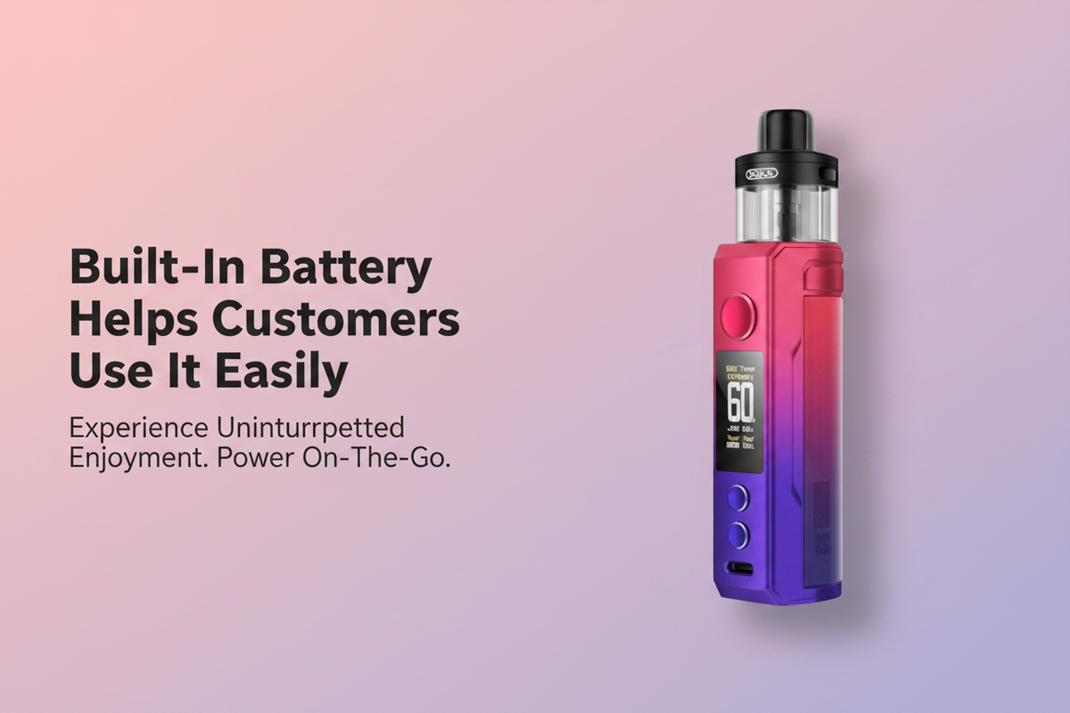 Built-In Battery Helps Customers Use It Easily