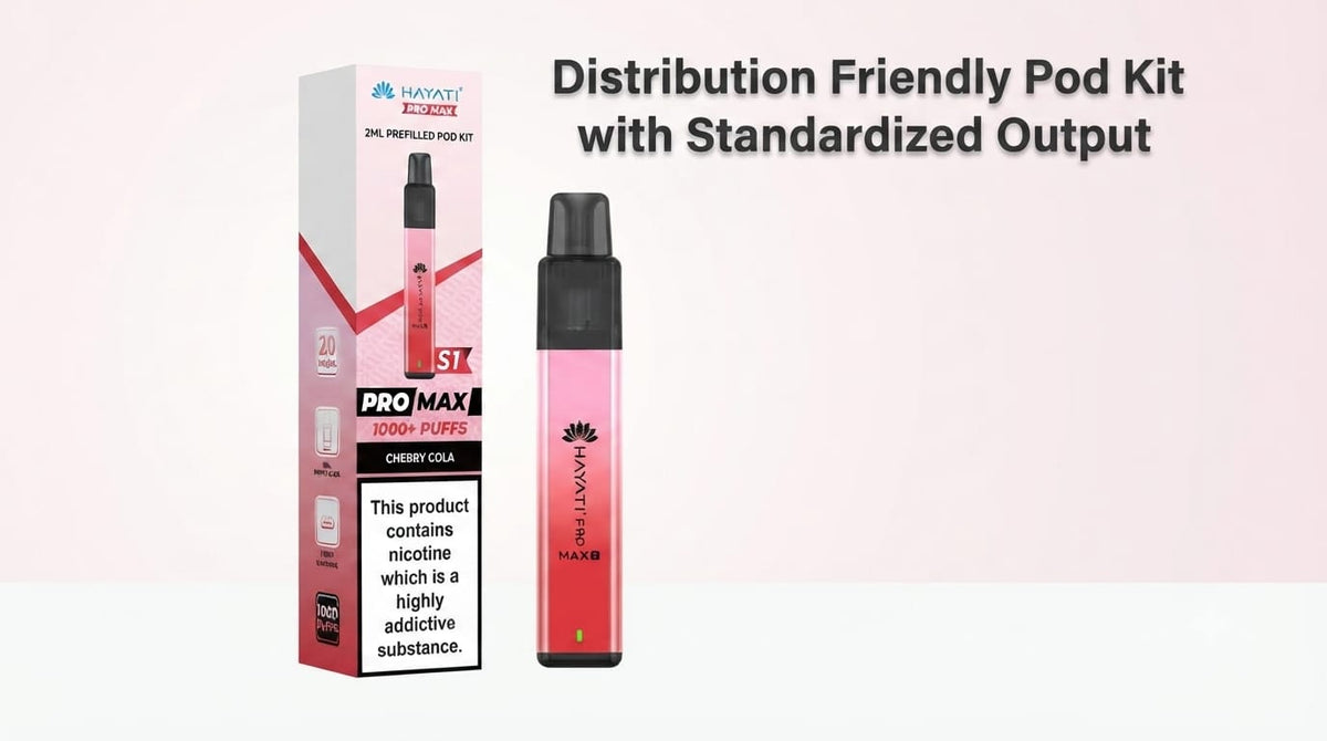 Distribution Friendly Pod Kit with Standardized Output