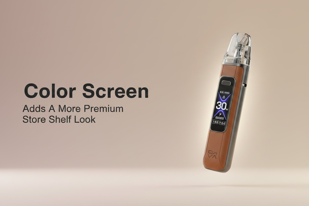 Color Screen Adds A More Premium Store Shelf Look