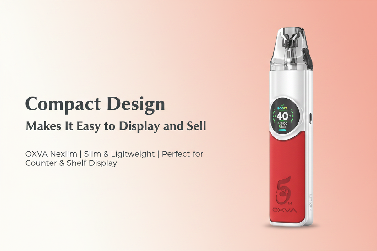 Compact Design Makes It Easy to Display and Sell