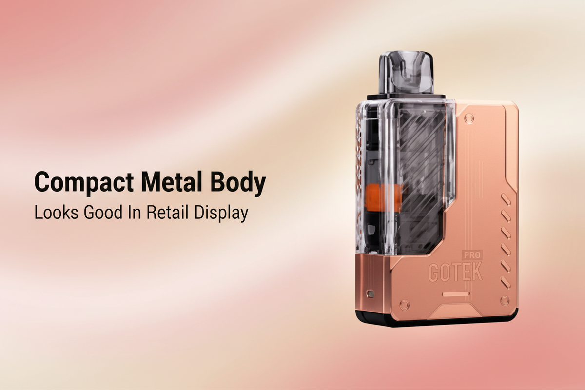 Compact Metal Body Looks Good in Retail Display