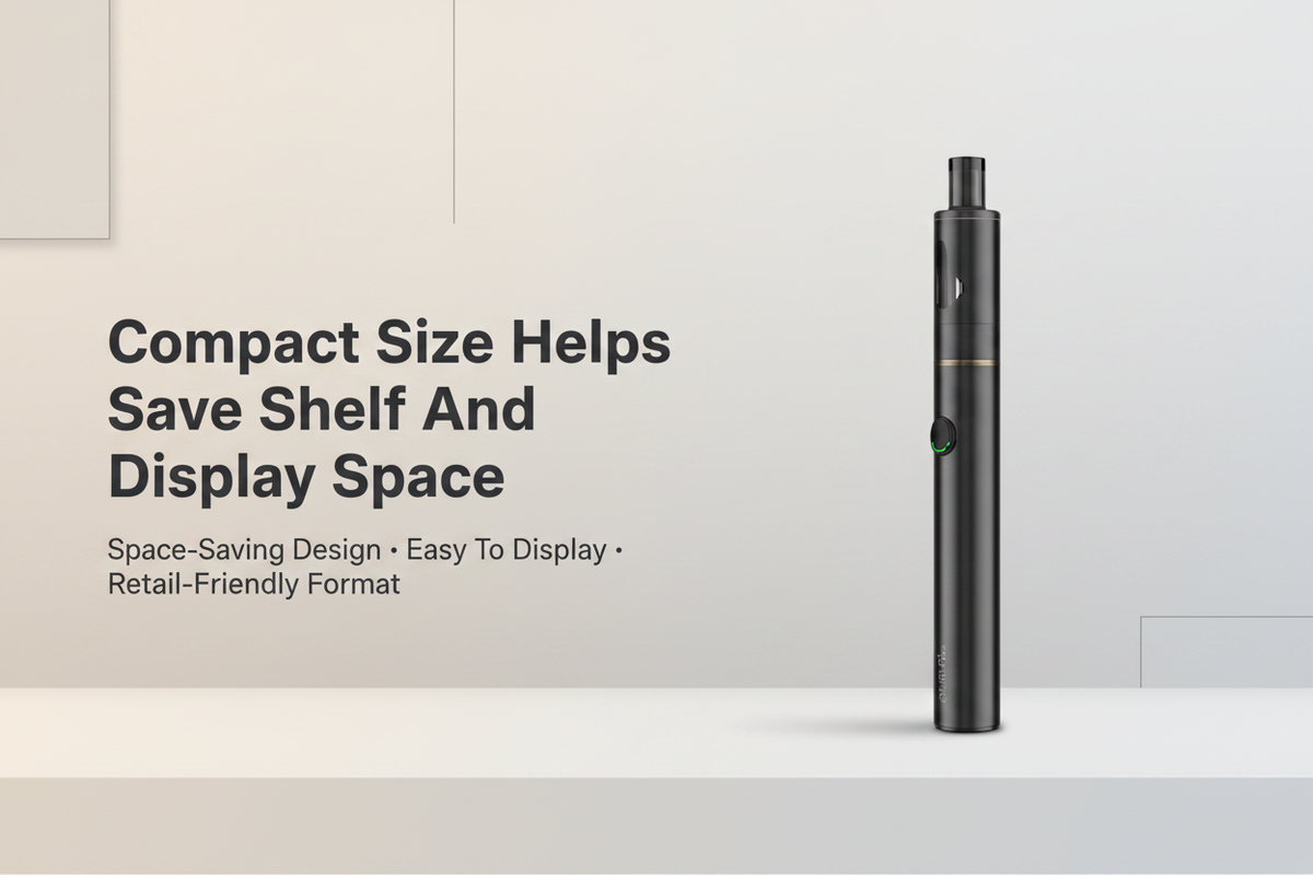 Compact Size Helps Save Shelf And Display Space