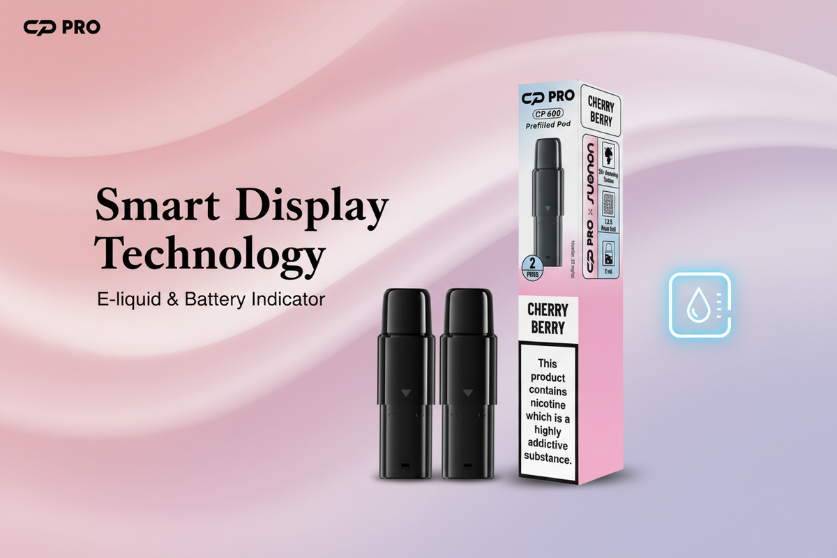 Smart E-liquid & Battery Display