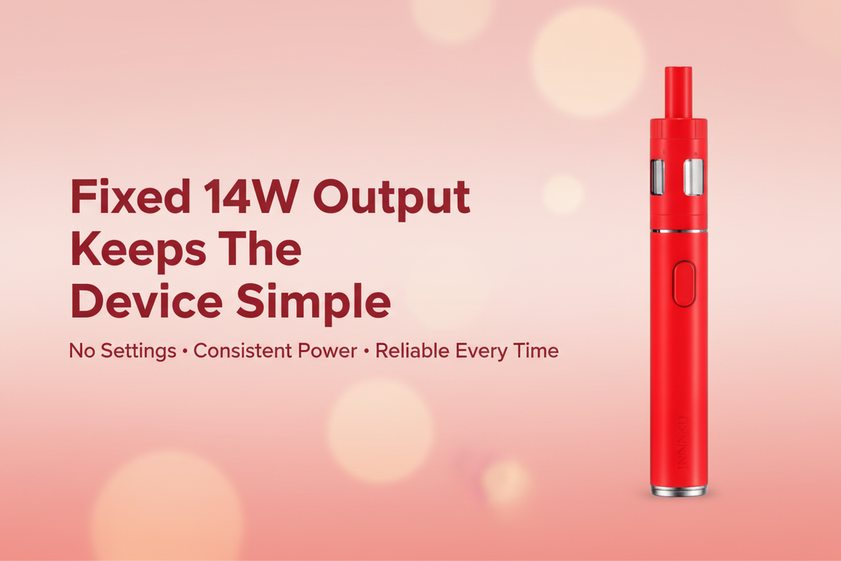 Fixed 14W Output Keeps The Device Simple