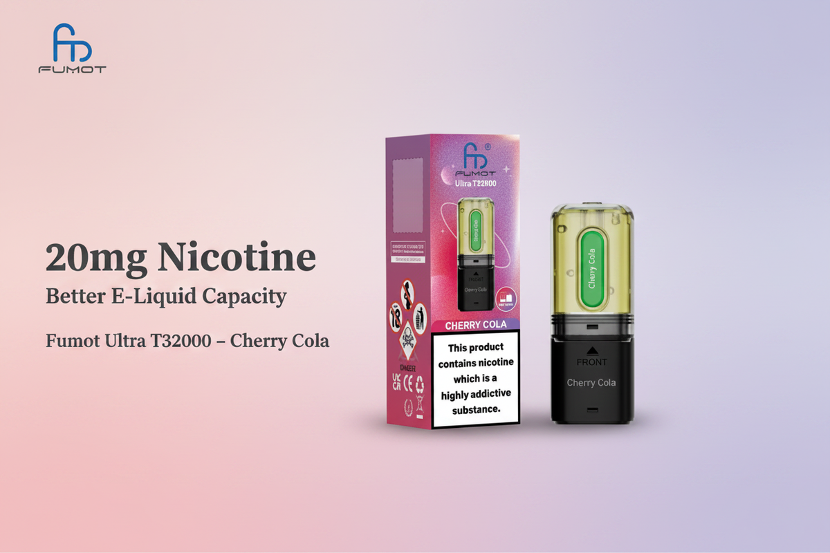 20mg Nicotine with Better E-Liquid Capacity
