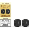 Gold Bar Apollo 20K Replacement Prefilled Pods Box of 5 - VapingSupplier