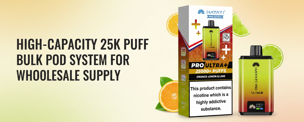 High-Capacity 25K Puff Bulk Pod System for Wholesale Supply
