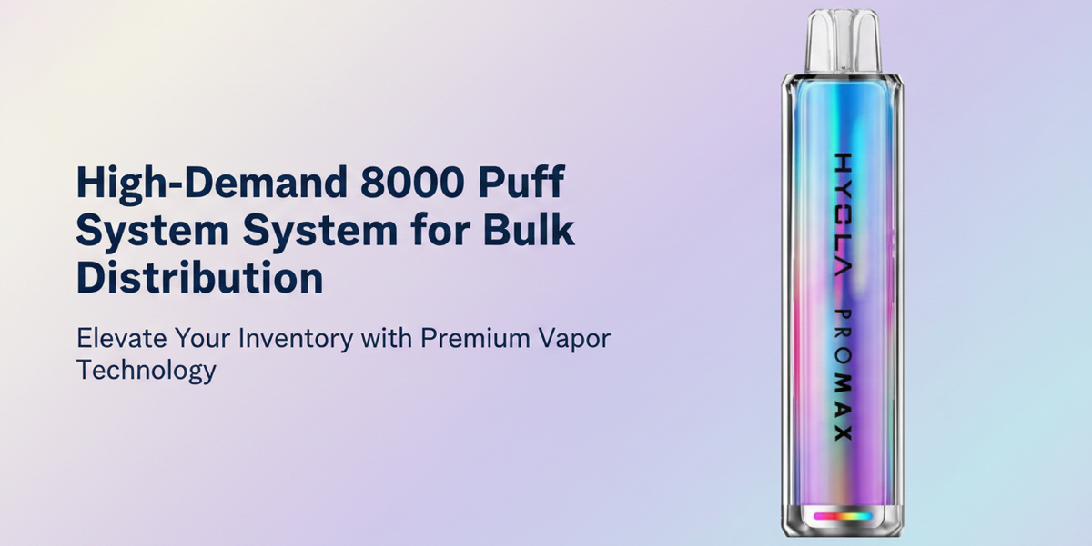 High-Demand 8000 Puff System for Bulk Distribution