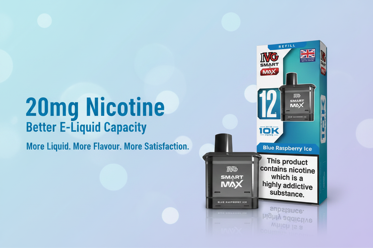  20mg Nicotine with Better E-Liquid Capacity 