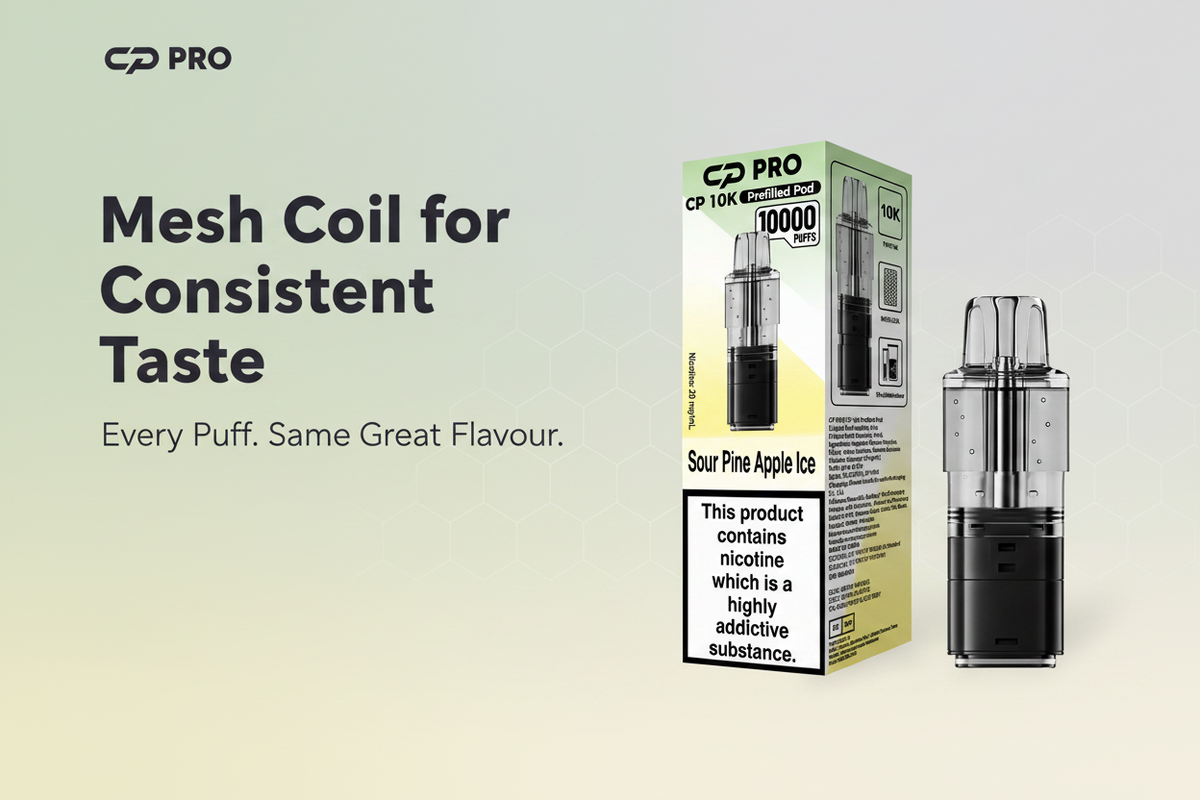 Mesh Coil for Consistent Taste