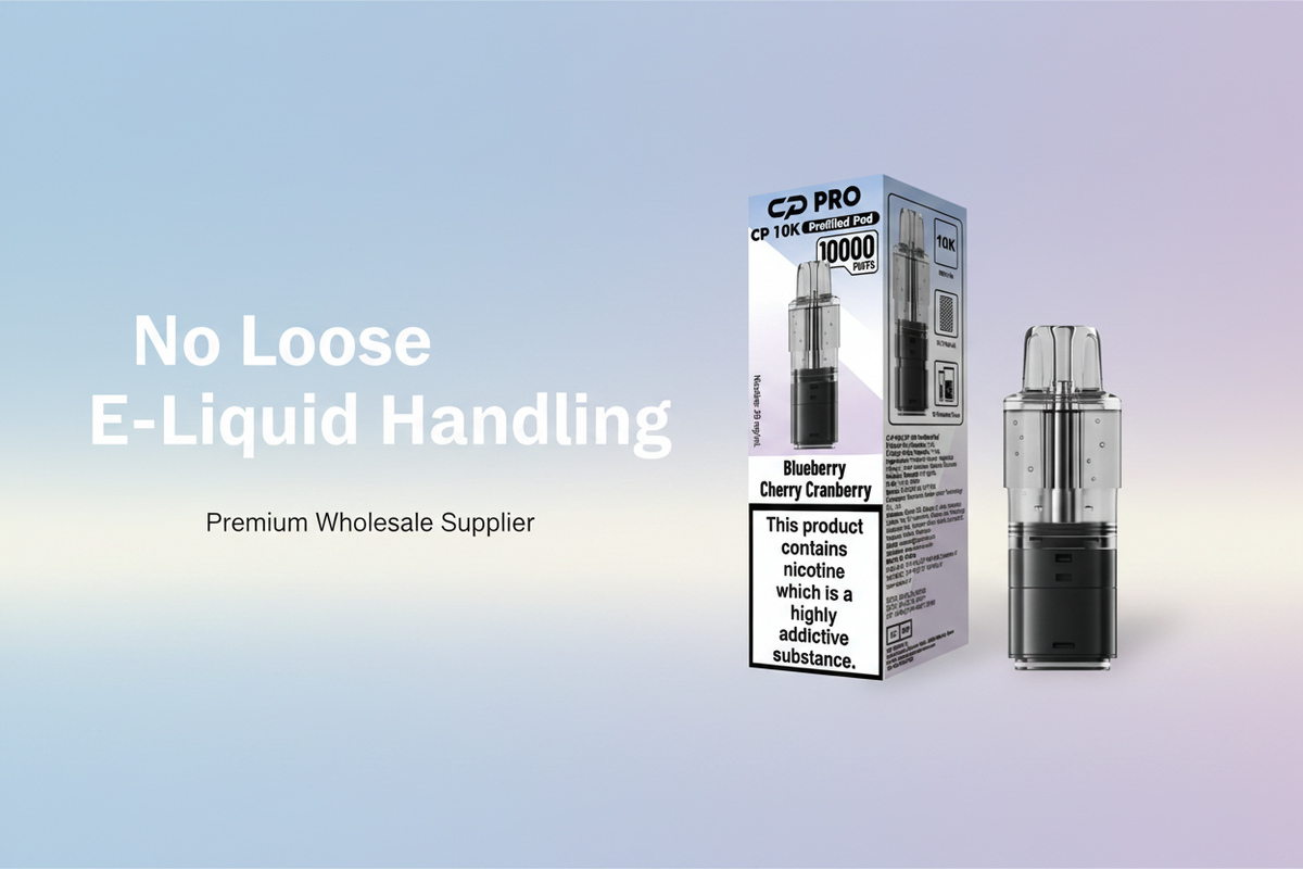 No Loose E-Liquid Handling