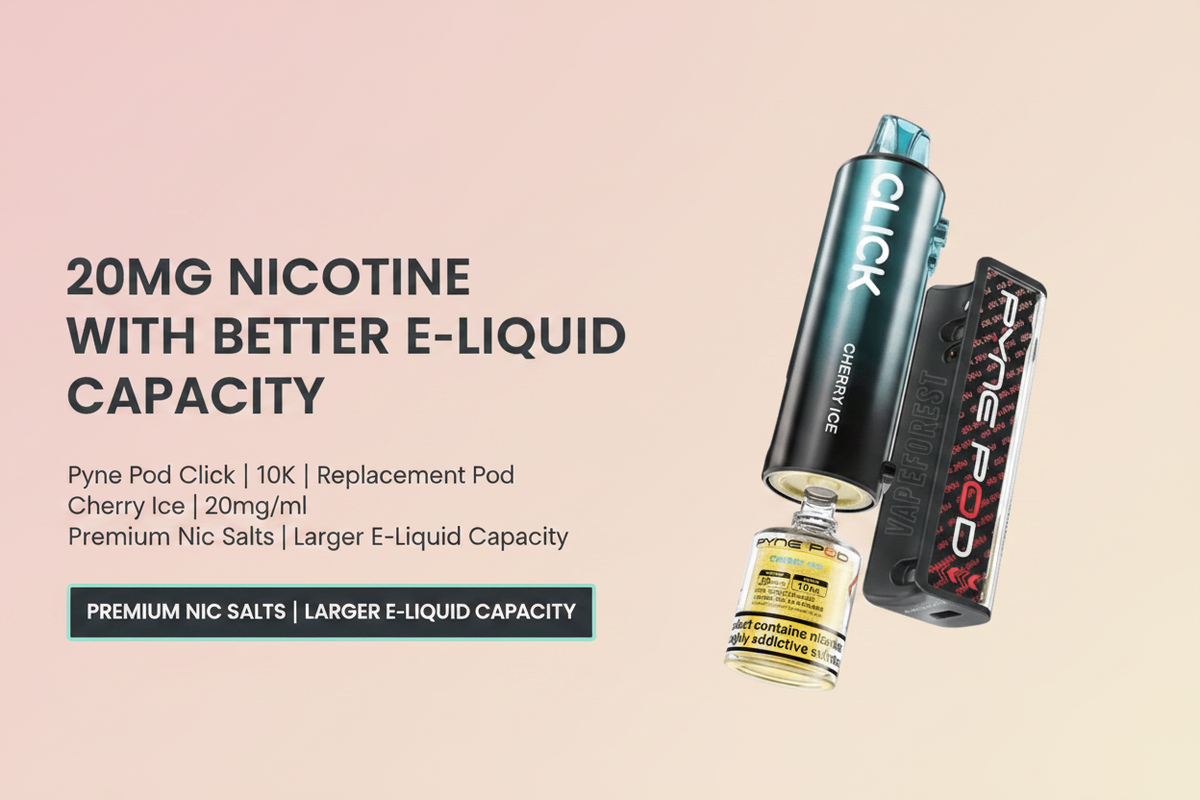 20mg Nicotine with Better E-Liquid Capacity