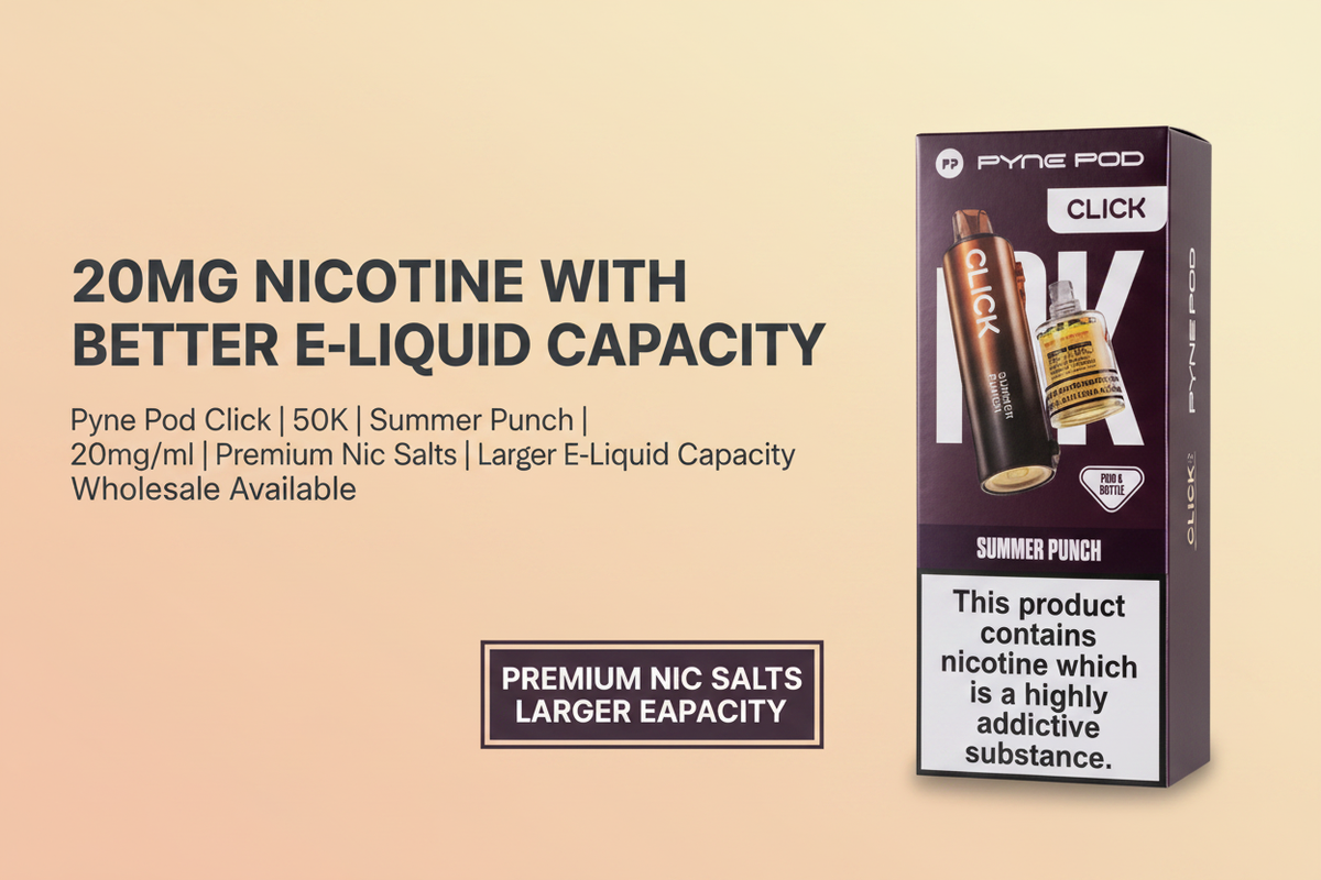 20mg Nicotine with Better E-Liquid Capacity