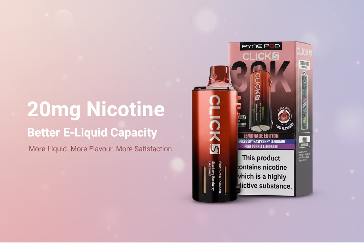20mg Nicotine with Better E-Liquid Capacity