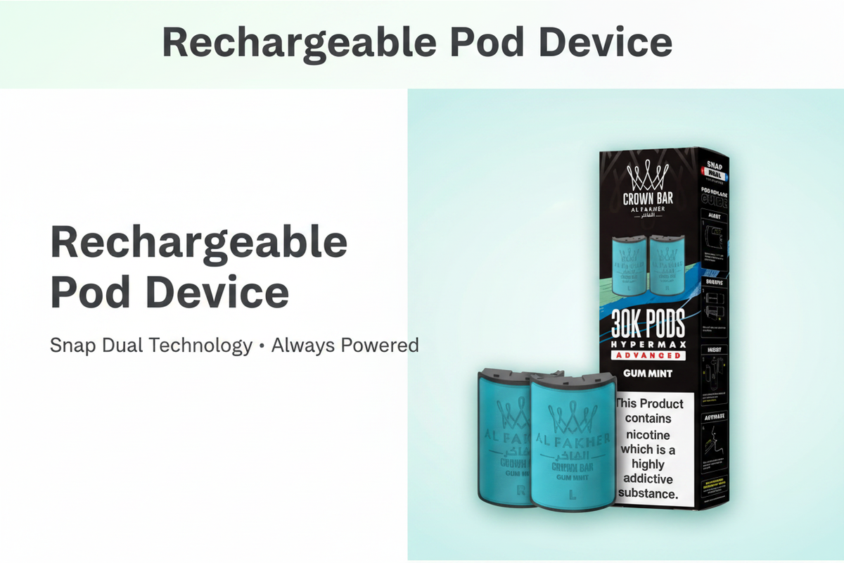 Rechargeable Pod Device