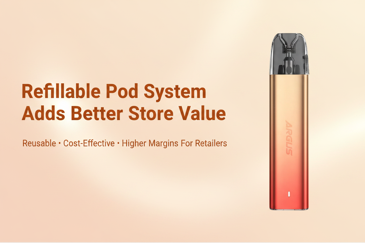 Refillable Pod System Adds Better Store Value