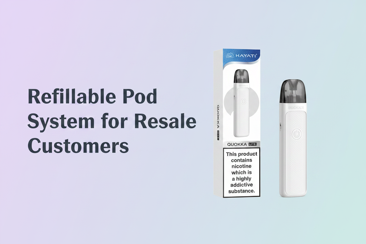 Refillable Pod System for Resale Customers