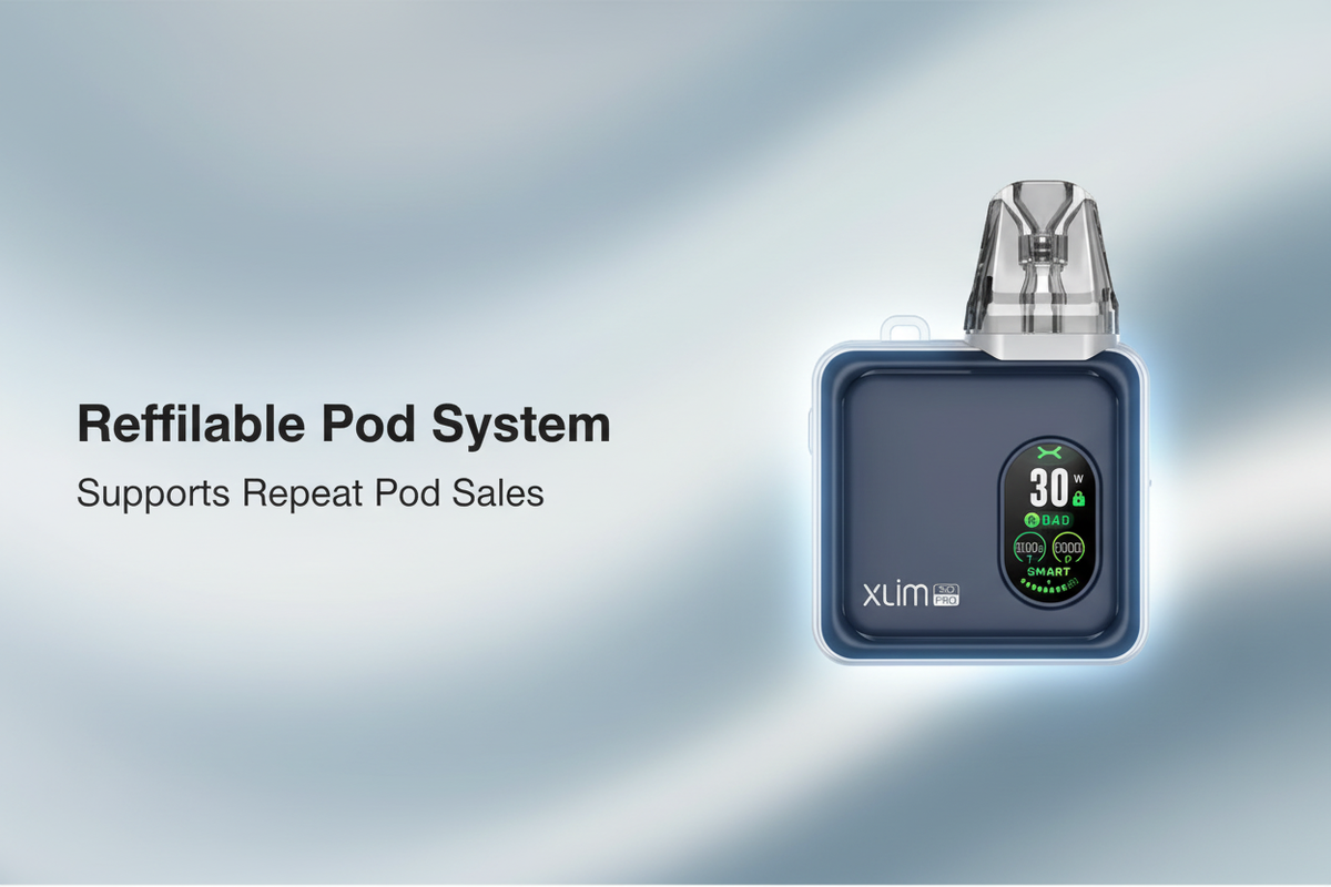 Refillable Pod System Supports Repeat Pod Sales