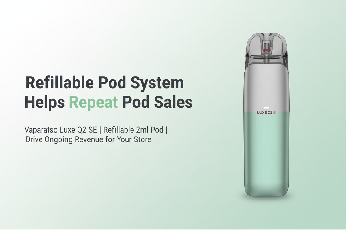 Refillable Pod System Helps Repeat Pod Sales