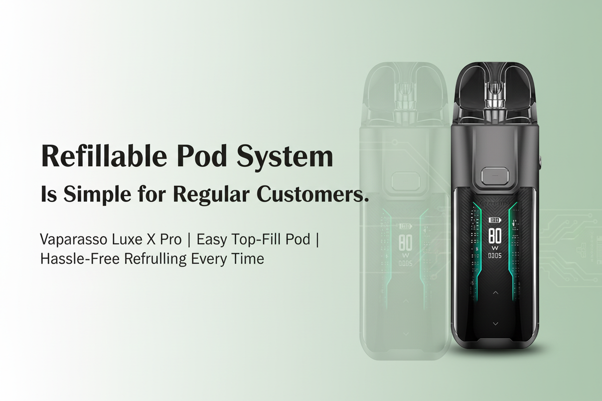 Refillable Pod System Is Simple for Regular Customers