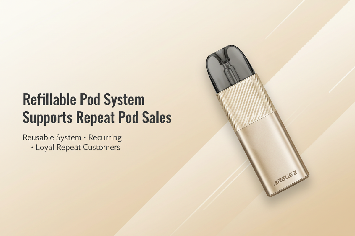 Refillable Pod System Supports Repeat Pod Sales